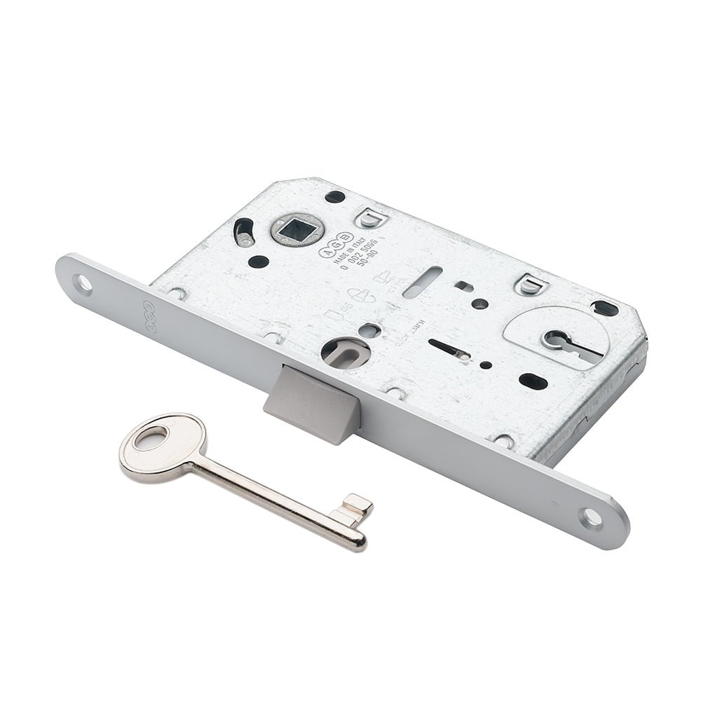 Tylaus uždarymo spyna AGB su plastikiniu liežuvėliu Mediana BB