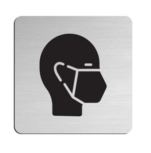 JNF Informacinės nerūdijančio plieno lentelės 75x75 mm