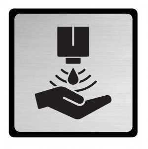 JNF Informacinės nerūdijančio plieno lentelės 165x165 mm