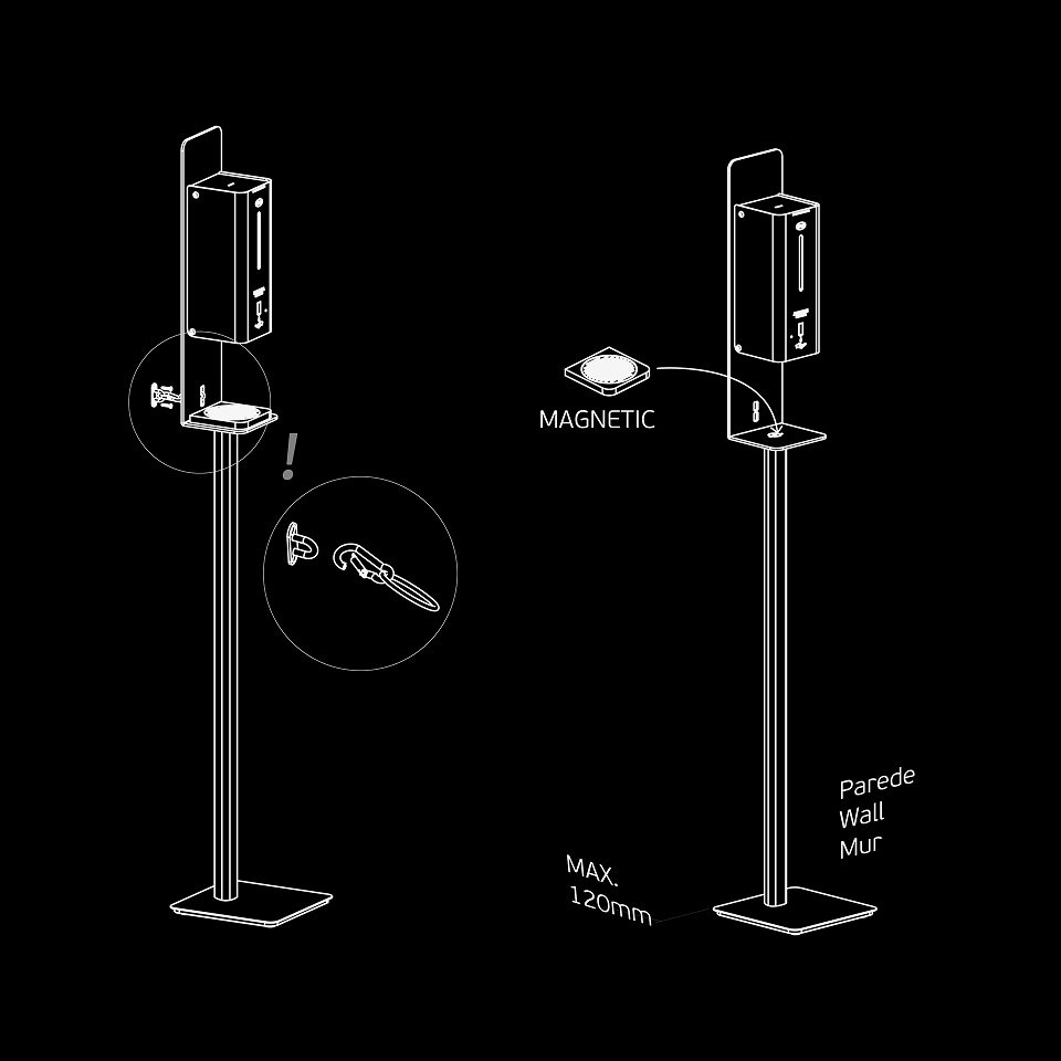 JNF Automatinis dezinfekcinio skysčio dozatorius IN.60.575.W Baltas - Image 4