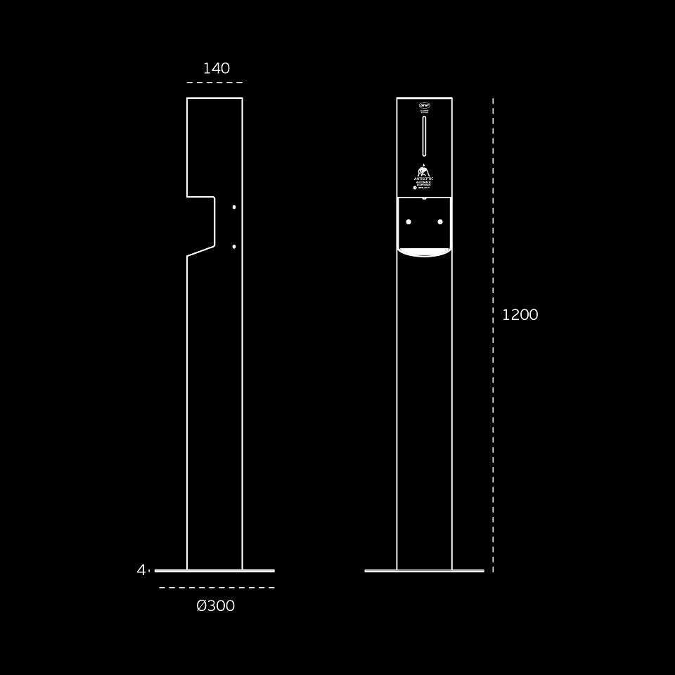 JNF Automatinis dezinfekcinio skysčio dozatorius IN.60.576.B Juodas - Image 7