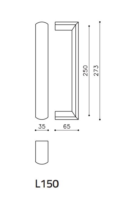 Patraukiama rankena OLIVARI Alexandra L150 - Image 4