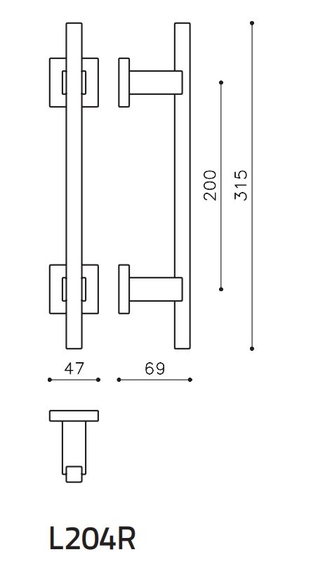 Patraukiama rankena OLIVARI Bios L204R - Image 7