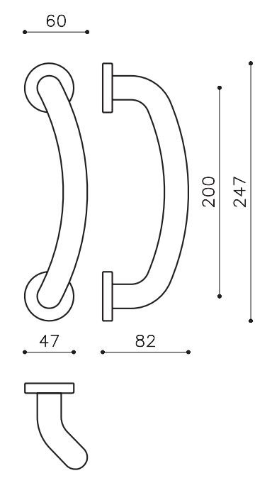 Patraukiama rankena OLIVARI Edison L147R - Image 5