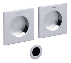 Stumdomų durų rankenėlės OLIVARI Giotto Q Bicolor D129