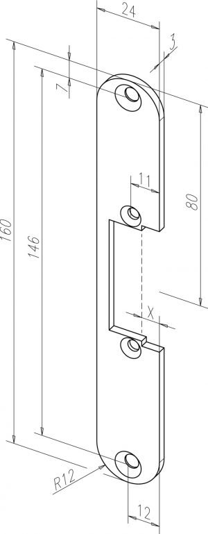 Staktos plokštelė Eff Eff 12135-01