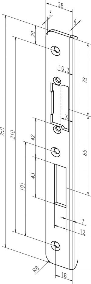 Staktos plokštelė Eff Eff 42B35-04