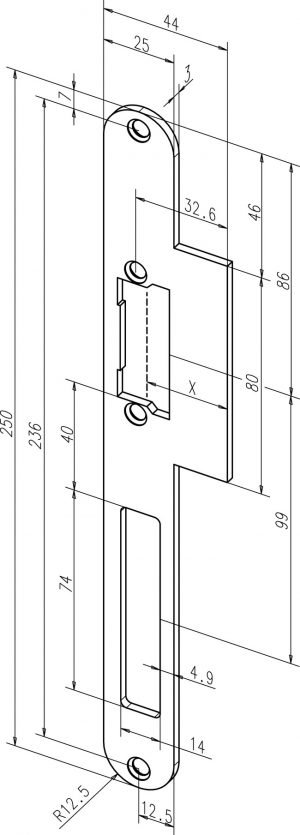 Staktos plokštelė Eff Eff 59B35-01