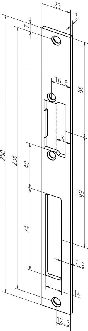 Staktos plokštelė Eff Eff 60B35-01