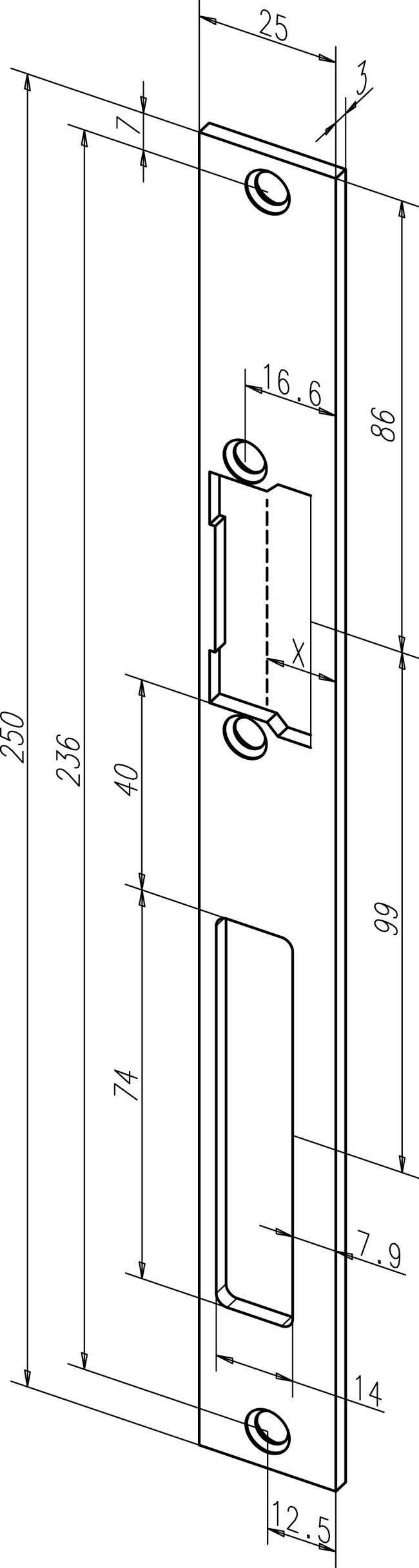 Staktos plokštelė Eff Eff 60B35-01