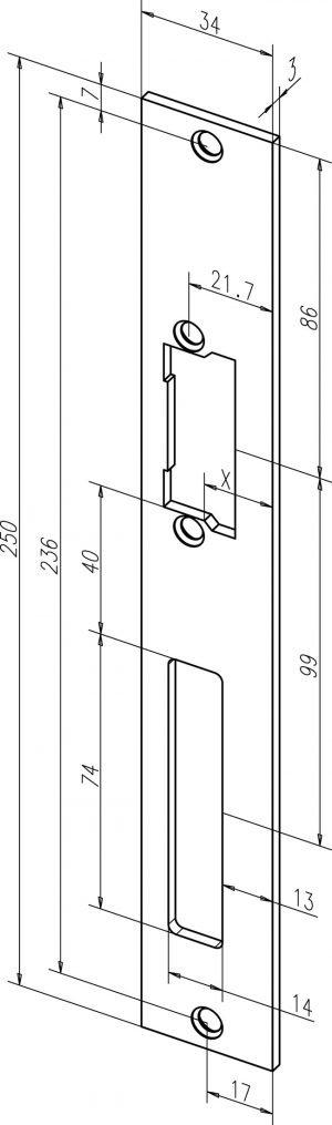 Staktos plokštelė Eff Eff 94A35-01