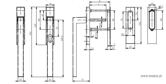 Terasinė rankena MEDOS Dublin HS - Image 18