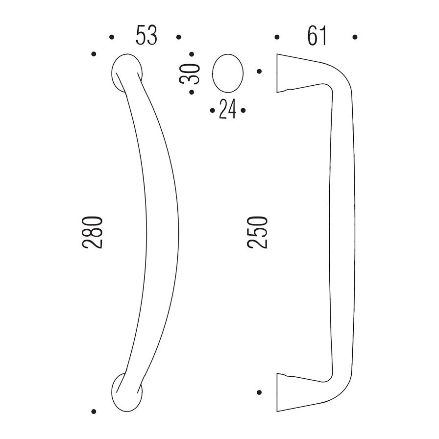 Patraukiama rankena COLOMBO Tender 250mm - Image 3
