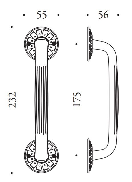 Patraukiama rankena COLOMBO Antologhia Louis XVI KLU16NP - Image 2
