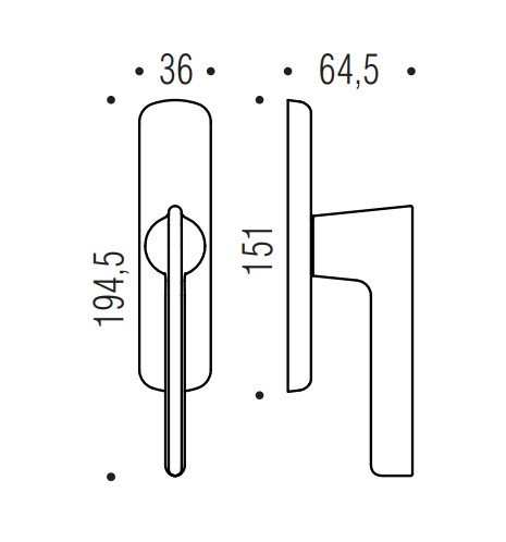 Lango rankena COLOMBO Alato JP12 - Image 5