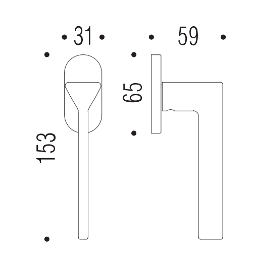 Lango rankena COLOMBO Ama MF12 - Image 4