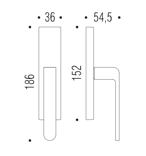 Lango rankena COLOMBO Fedra AC12 - Image 4