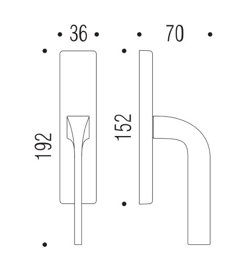 Lango rankena COLOMBO Isy BL12 - Image 4