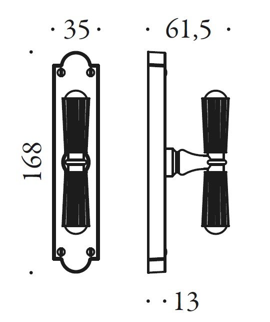 Lango rankena COLOMBO Antologhia Capri KCR12 - Image 2