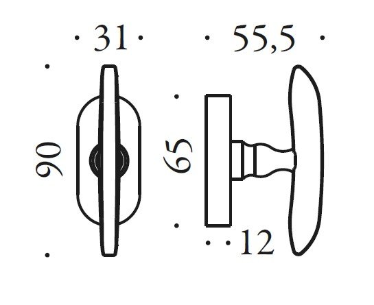 Lango rankena COLOMBO Antologhia Firenze KOT22 - Image 3
