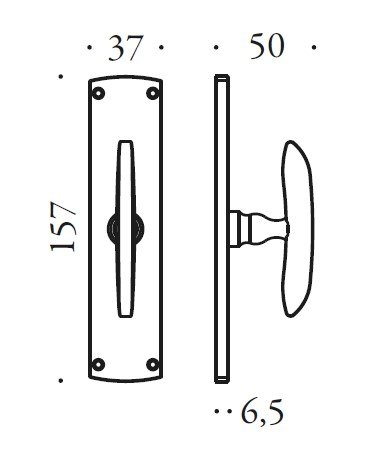 Lango rankena COLOMBO Antologhia Firenze KOT22 - Image 4