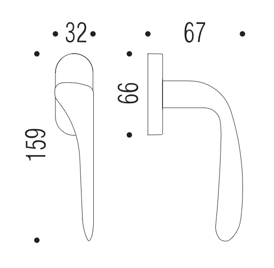 Lango rankena COLOMBO Madi AM32 - Image 3