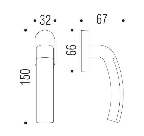 Lango rankena COLOMBO Milla LC32 - Image 3