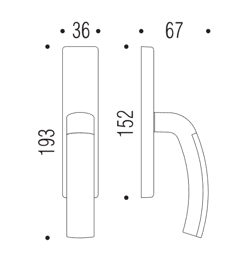 Lango rankena COLOMBO Milla LC32 - Image 4