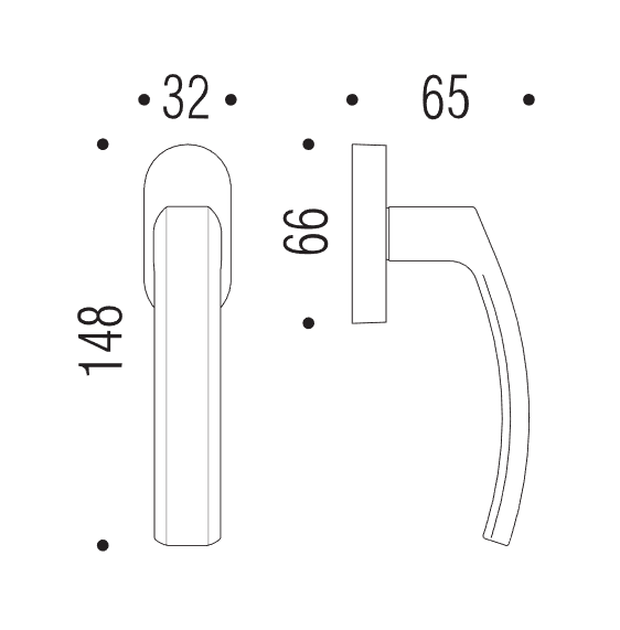 Lango rankena COLOMBO Olly LC32 - Image 3