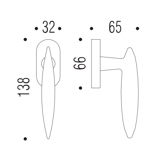 Lango rankena COLOMBO Pegaso AM12 - Image 3