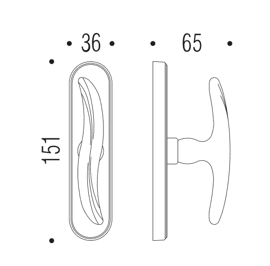 Lango rankena COLOMBO Piuma AR12 - Image 4