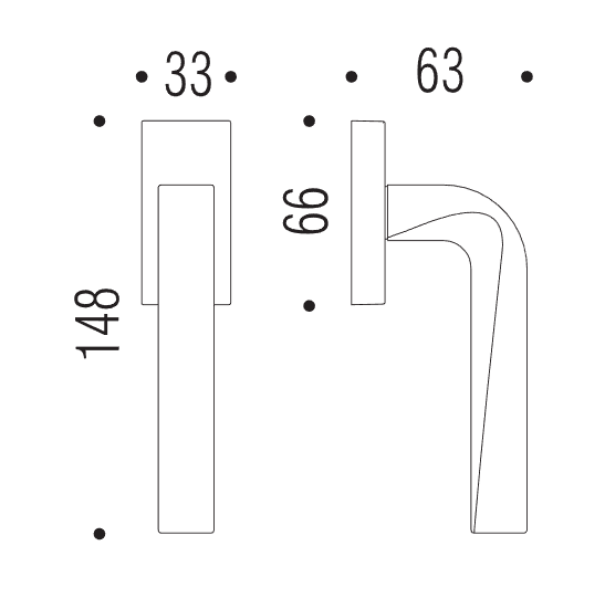 Lango rankena COLOMBO Prius MA12 - Image 3