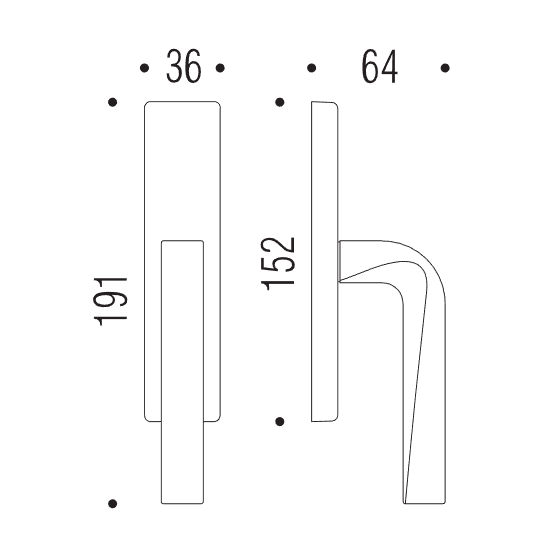 Lango rankena COLOMBO Prius MA12 - Image 4