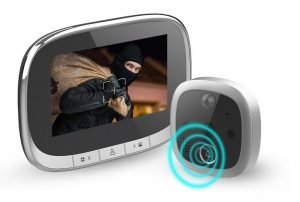 Išmanioji durų akutė-skambutis su judesio jutikliu